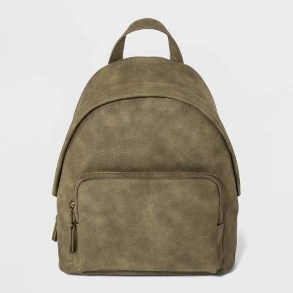 Olive Green Mini Universal thread Dome Backpack
